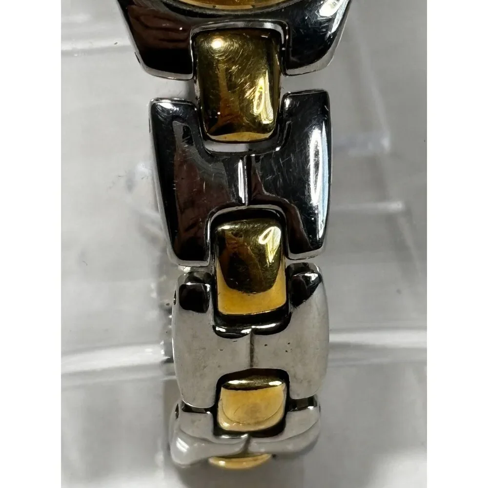 ESQ by Movado two-tone MOP dial quartz vintage women's watch, running
